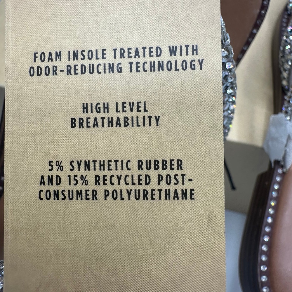 Madden NYC‎ Zig Zag Rhinestone Sandal Women 6 Silver NEW IN BOX Sparkly Slide - Picture 9 of 14
